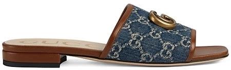 sapato gucci feminino|Gucci jolie denim flats sandals.